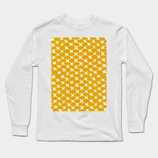 X stitches pattern - yellow ochre Long Sleeve T-Shirt